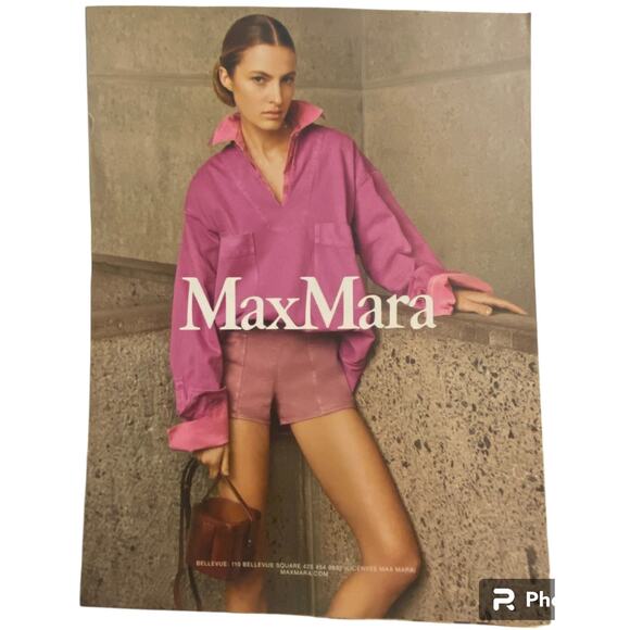 Max Mara Coach Print Ad Campaign Spring 2024 Frame Ready Original Catalog - Picture 1 of 4